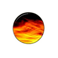 Black Yellow Red Sunset Hat Clip Ball Marker (4 pack)