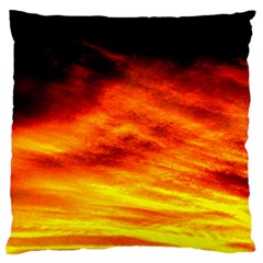 Black Yellow Red Sunset Large Cushion Case (One Side)