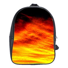 Black Yellow Red Sunset School Bags (XL) 