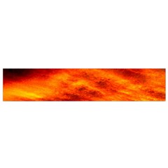 Black Yellow Red Sunset Flano Scarf (Small)