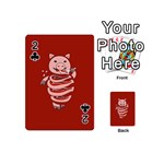 Red Stupid Self Eating Gluttonous Pig Playing Cards 54 (Mini)  Front - Club2