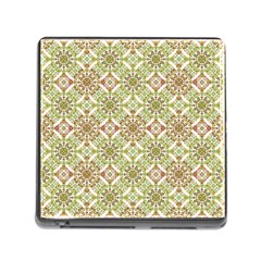 Colorful Stylized Floral Boho Memory Card Reader (square) by dflcprints