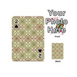 Colorful Stylized Floral Boho Playing Cards 54 (Mini)  Front - Spade2