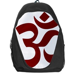 Hindu Om Symbol (dark Red) Backpack Bag by abbeyz71