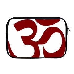 Hindu Om Symbol (dark Red) Apple Macbook Pro 17  Zipper Case by abbeyz71