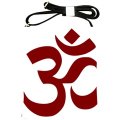 Hindu Om Symbol (dark Red) Shoulder Sling Bags by abbeyz71