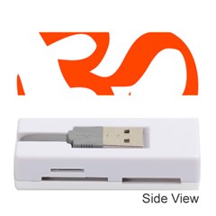 Hindu Om Symbol (orange) Memory Card Reader (stick) 