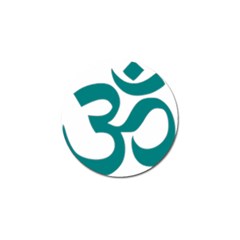 Hindu Om Symbol (teal)  Golf Ball Marker (4 Pack) by abbeyz71
