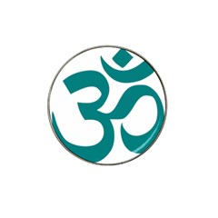 Hindu Om Symbol (teal)  Hat Clip Ball Marker (10 Pack) by abbeyz71