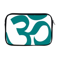 Hindu Om Symbol (teal) Apple Macbook Pro 17  Zipper Case by abbeyz71