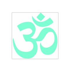 Hindu Om Symbol (cyan Blue) Satin Bandana Scarf by abbeyz71