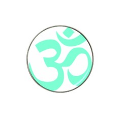 Hindu Om Symbol (cyan Blue) Hat Clip Ball Marker by abbeyz71