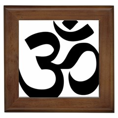 Hindu Om Symbol  Framed Tiles