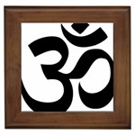 Hindu Om Symbol  Framed Tiles Front