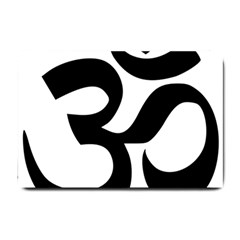 Hindu Om Symbol  Small Doormat  by abbeyz71