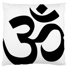 Hindu Om Symbol  Large Flano Cushion Case (one Side) by abbeyz71