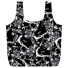 Skulls Pattern Full Print Recycle Bags (l)  by ValentinaDesign