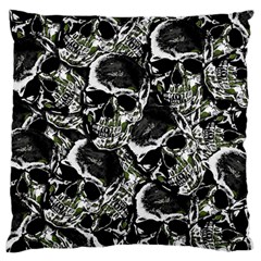 Skulls Pattern Large Flano Cushion Case (one Side) by ValentinaDesign