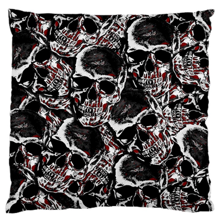 Skulls pattern Large Flano Cushion Case (One Side)