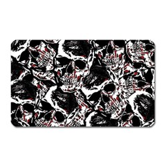 Skull Pattern Magnet (rectangular) by ValentinaDesign