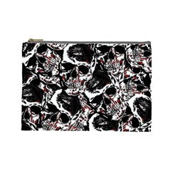 Skull Pattern Cosmetic Bag (large)  by ValentinaDesign