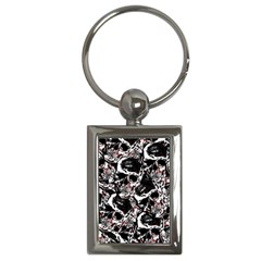 Skull Pattern Key Chains (rectangle)  by ValentinaDesign