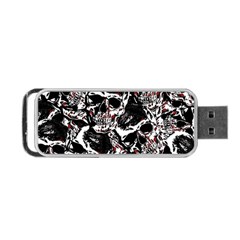 Skull Pattern Portable Usb Flash (two Sides) by ValentinaDesign