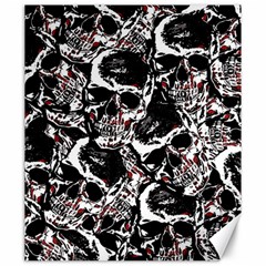 Skull Pattern Canvas 20  X 24   by ValentinaDesign