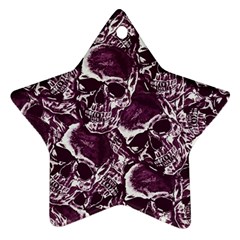 Skull Pattern Ornament (star) by ValentinaDesign