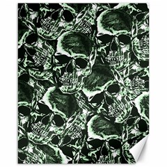 Skull Pattern Canvas 16  X 20   by ValentinaDesign