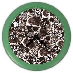 Skull Pattern Color Wall Clocks