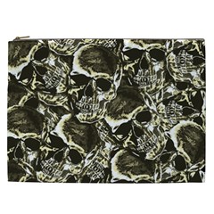 Skull Pattern Cosmetic Bag (xxl)  by ValentinaDesign
