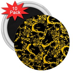 Skull pattern 3  Magnets (10 pack) 