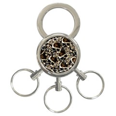 Skull Pattern 3-ring Key Chains by ValentinaDesign