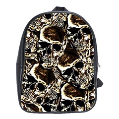 Skull Pattern School Bags (xl)  by ValentinaDesign