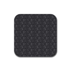 Floral pattern Rubber Coaster (Square) 