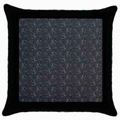 Floral pattern Throw Pillow Case (Black)