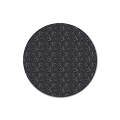 Floral pattern Rubber Coaster (Round) 