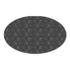 Floral pattern Oval Magnet