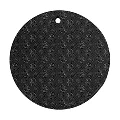 Floral pattern Round Ornament (Two Sides)