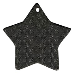 Floral pattern Star Ornament (Two Sides)