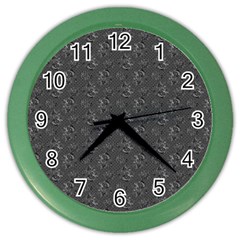 Floral Pattern Color Wall Clocks