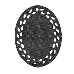 Floral pattern Oval Filigree Ornament (Two Sides)