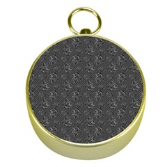 Floral pattern Gold Compasses