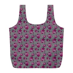 Floral Pattern Full Print Recycle Bags (l)  by ValentinaDesign