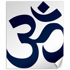 Hindu Om Symbol (dark Blue) Canvas 20  X 24   by abbeyz71