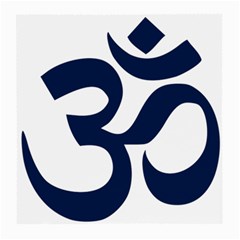 Hindu Om Symbol (dark Blue) Medium Glasses Cloth (2-side) by abbeyz71