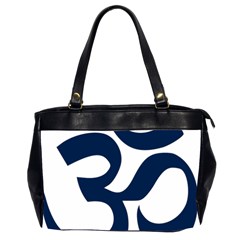 Hindu Om Symbol (dark Blue) Office Handbags (2 Sides)  by abbeyz71