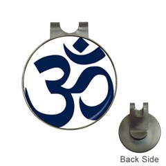 Hindu Om Symbol (dark Blue) Hat Clips With Golf Markers by abbeyz71