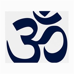 Hindu Om Symbol (dark Blue) Small Glasses Cloth